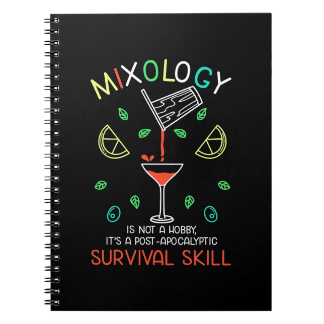 Julpresent | Bartender Mixologist Anteckningsbok (Framsidan)