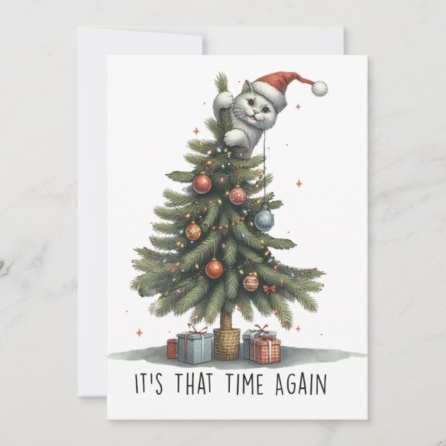Julpresent Det Är Den Tiden Igen Inbjudningar (Framsida)