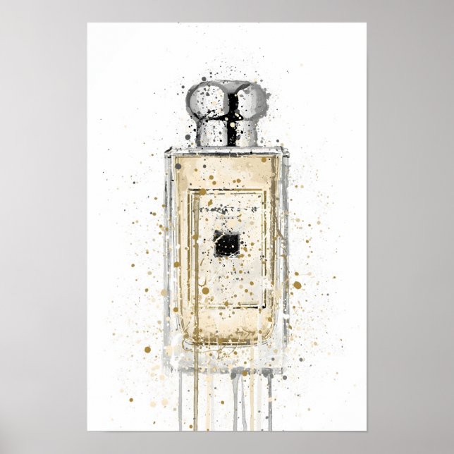 Julpresent Doftflaska 'Pale Gold' Poster (Framsidan)