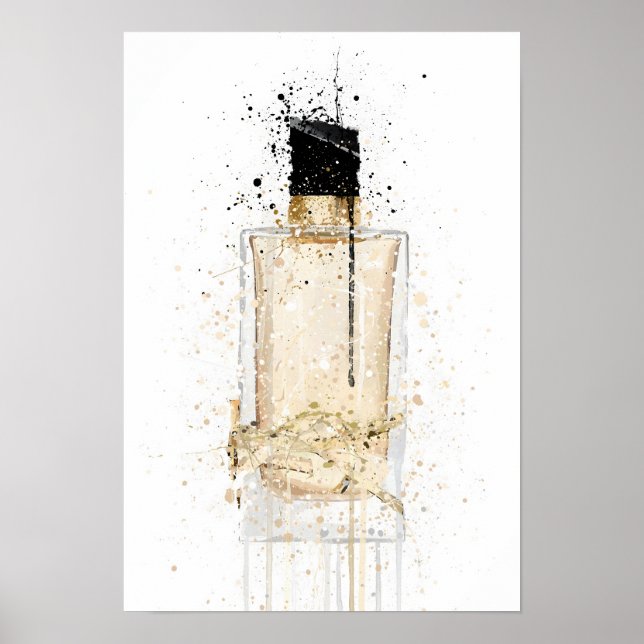 Julpresent Doftflaska 'Platinum Gold' Poster (Framsidan)