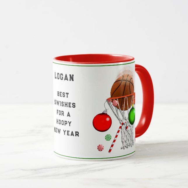 Julpresent för basket mugg (Framsida höger)