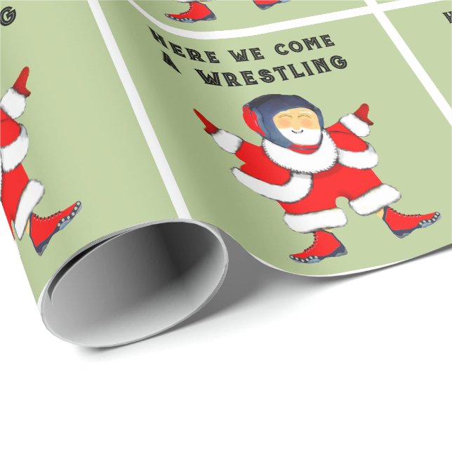 Julpresent för brottning presentpapper (Rullad Hörn)
