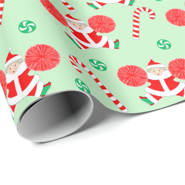 Julpresent för Cheerleader Presentpapper (Rullad Hörn)