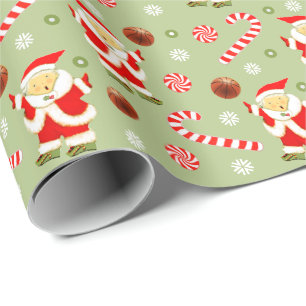 Julpresent för flickor som spelar basket presentpapper