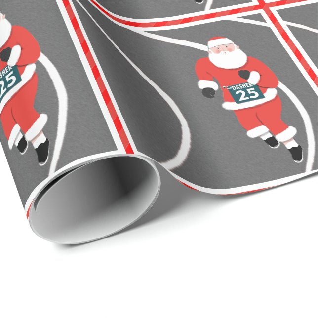 Julpresent för löpning och friidrott presentpapper (Rullad Hörn)