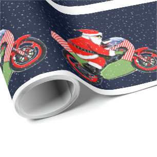 Julpresent för motorcykelåkare presentpapper