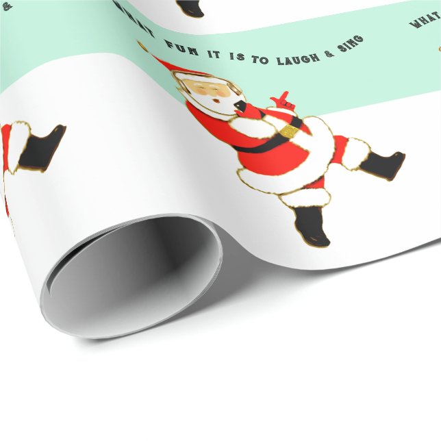 Julpresent för musikkärlekare presentpapper (Rullad Hörn)