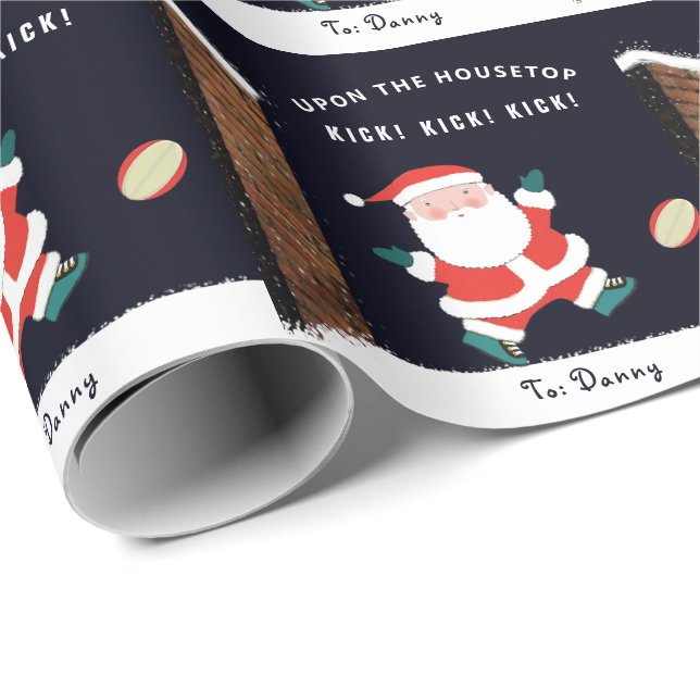 Julpresent för rugby presentpapper (Rullad Hörn)