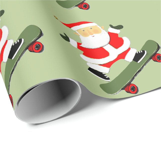 Julpresent för skateboard presentpapper (Rullad Hörn)