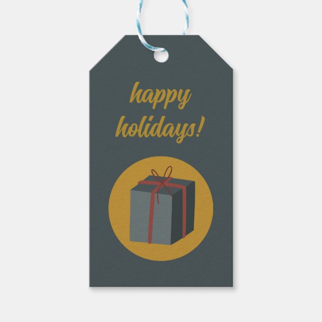 Julpresent Förpackningsetikett Presentetikett (Framsidan)