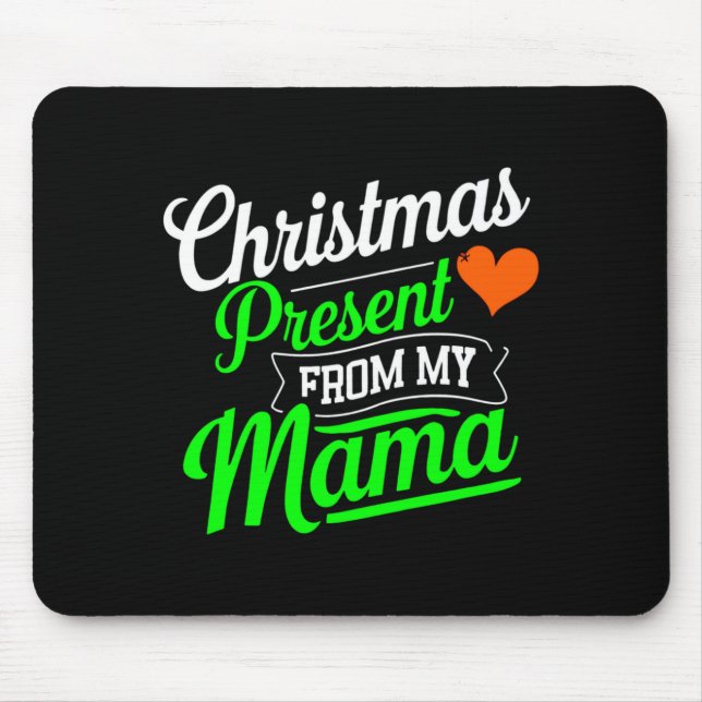 Julpresent Från Min Mamma Digital konst  Musmatta (Framsidan)