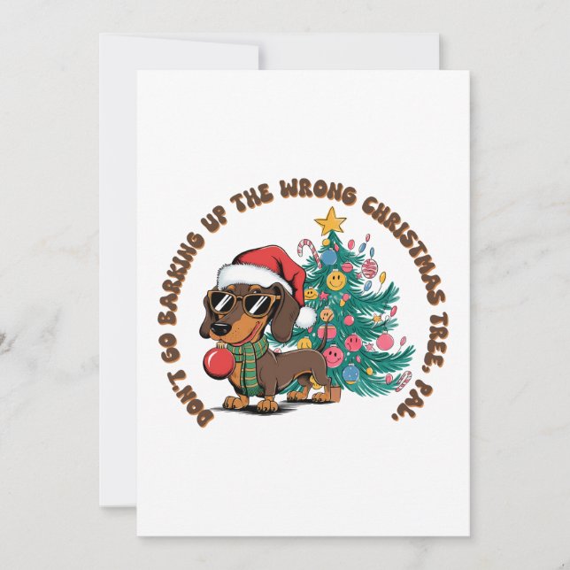 Julpresent Gå inte och skäller Inbjudningar (Framsida)