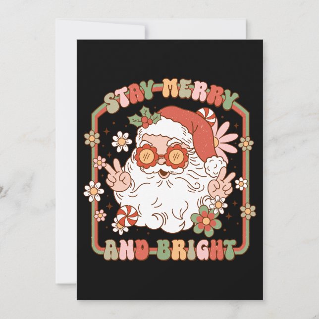 Julpresent Håll dig glad och strålande Inbjudningar (Framsida)