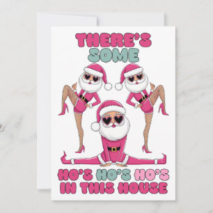 Julpresent Ho Ho Ho I Det Här Huset Julkort