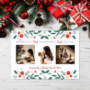 Julpresent julgran bär 3 Foto present Tack Kort