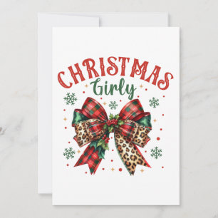 Julpresent Julig tjej Julkort