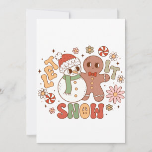 Julpresent Låt det snöa Julkort