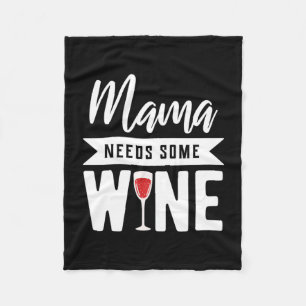 Julpresent Mamma Behöver Lite Vin Fleecefilt