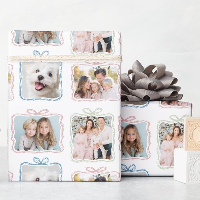 Julpresent med flera bilder presentpapper (Skapare uppladdad)