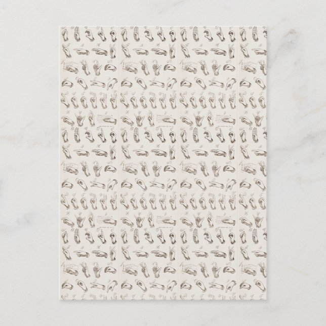 Julpresent med gammalt ASL-tecken Vykort (Framsida)