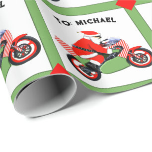 Julpresent Motorcykel Motocross Presentpapper