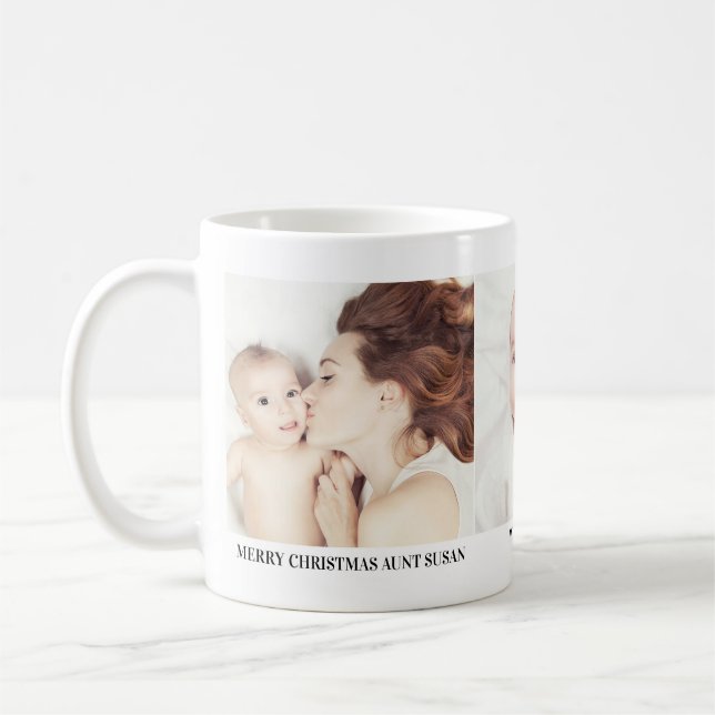 Julpresent Mugga med Tre Bilder för Mostrar Kaffemugg (Vänster)