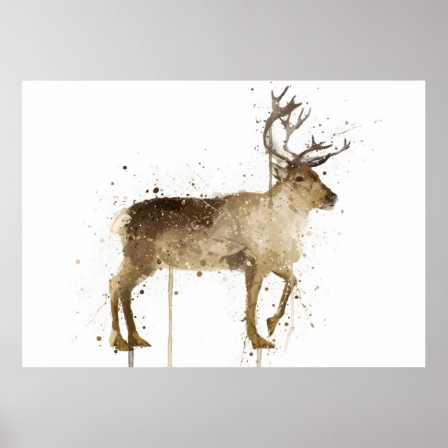 Julpresent Renar Poster (Framsidan)