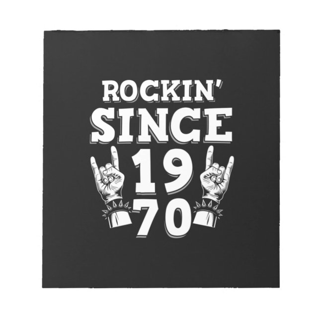 Julpresent | Rockar Sedan 1970 Anteckningsblock (Framsida)