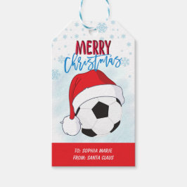 Julpresent Sport Fotboll Christmas Presentetikett