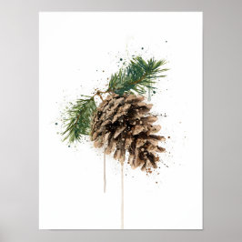 Julpresent Tallkotte Poster