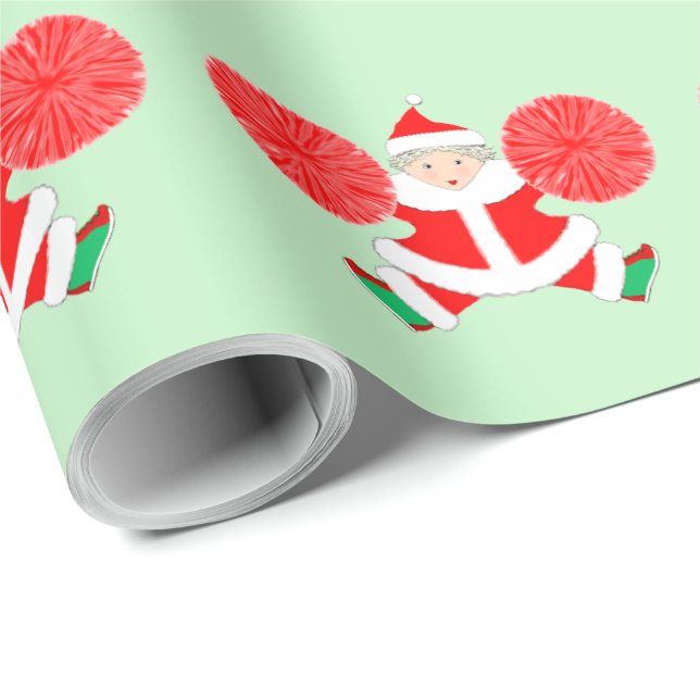 Julpresent till Cheerleader Presentpapper (Rullad Hörn)