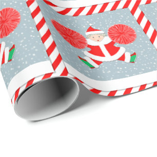 Julpresent till kreativ stöttande cheerleader presentpapper