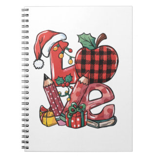 Julpresent till lärare | God Jul Kärlek Anteckningsbok