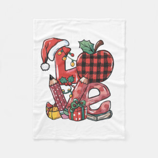 Julpresent till lärare | God Jul Kärlek Fleecefilt
