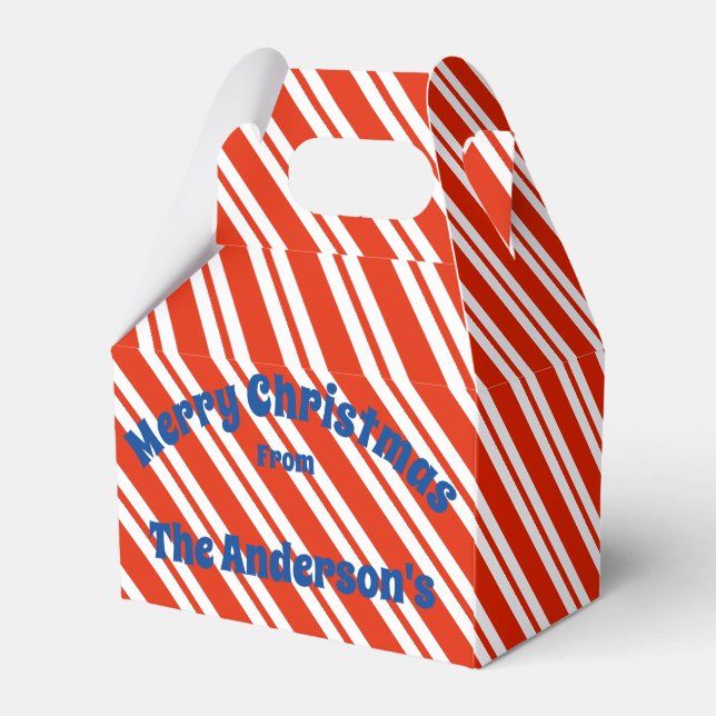 Julpresentboxen candy cane Rand Presentaskar (Baksidan Sidan)