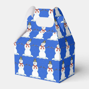Julpresentboxen lycklig Snögubbe Presentaskar