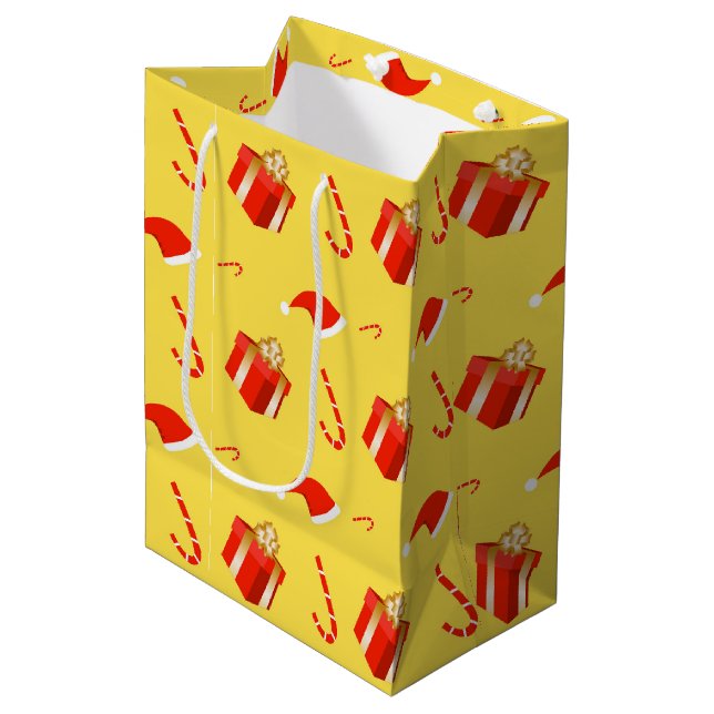 Julpresentboxen Santa candy cane (Framsidan Vinklad)