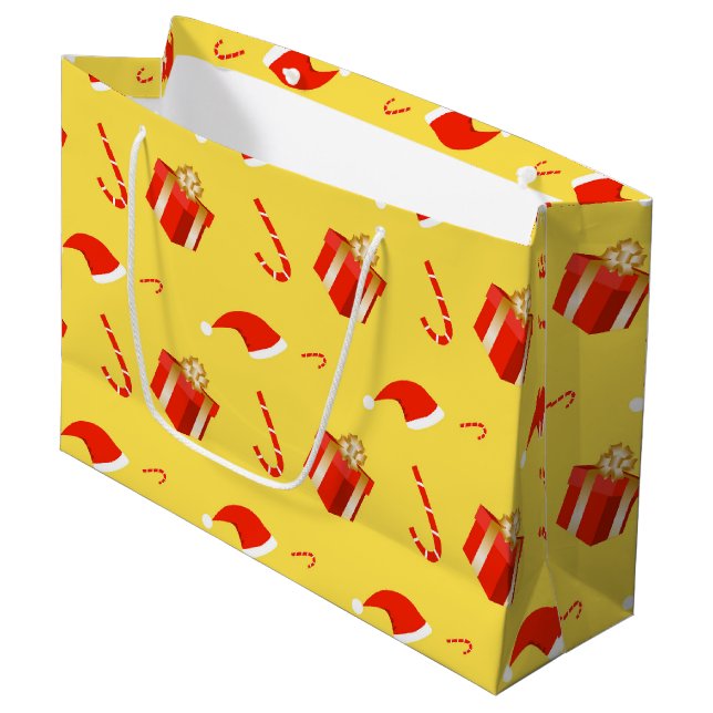 Julpresentboxen Santa candy cane (Framsidan Vinklad)