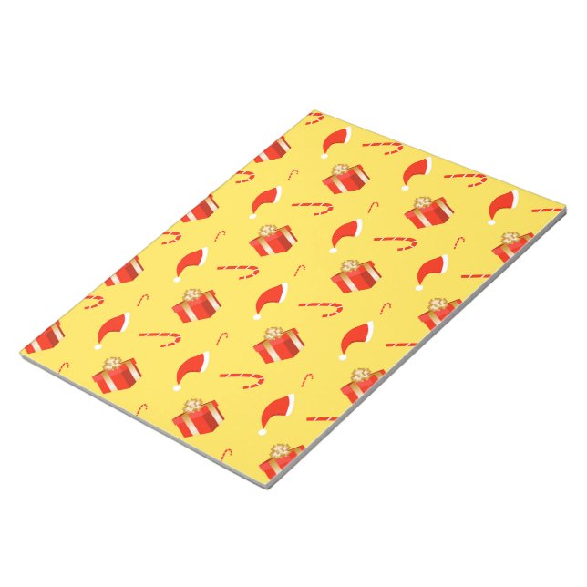 Julpresentboxen Santa candy cane Anteckningsblock (Vinklad)