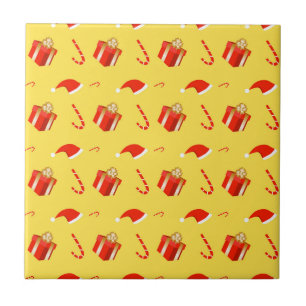 Julpresentboxen Santa candy cane Kakelplatta