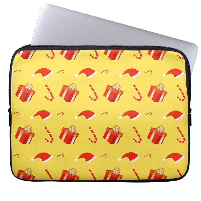 Julpresentboxen Santa candy cane Laptop Fodral (Framsidan)