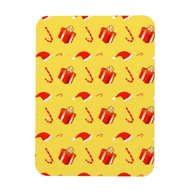 Julpresentboxen Santa candy cane Magnet (Vertikal)