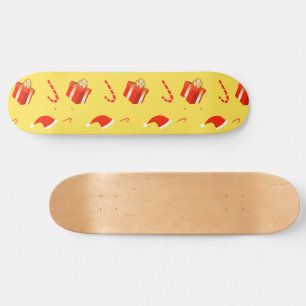 Julpresentboxen Santa candy cane Mini Skateboard Bräda 18,5 Cm