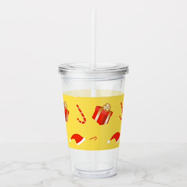 Julpresentboxen Santa candy cane Take Away Mugg (Framsida)