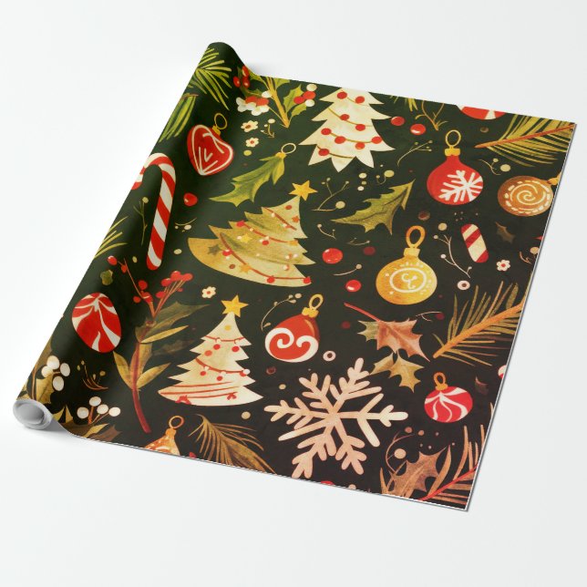 Julpresentbyte Presentpapper (Utrullad)