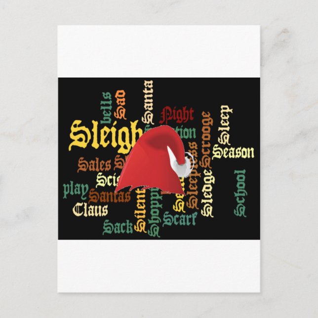 Julpresenten har en trevlig dag och en bättre natt helg vykort (Framsida)