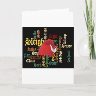 Julpresenten har en trevlig dag och en bättre natt helgkort