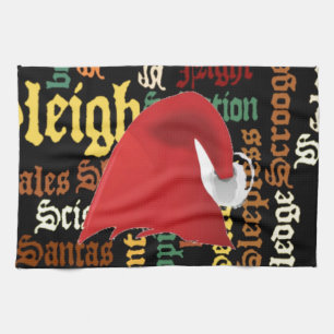 Julpresenten har en trevlig dag och en bättre natt kökshandduk
