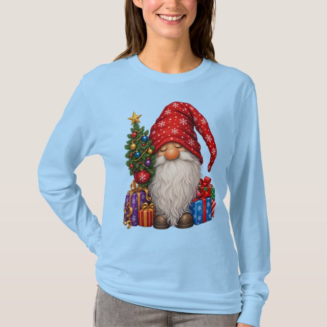 Julpresenten Tomte Leverans T Shirt (Framsida)