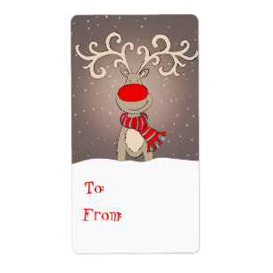 Julpresentens märkre grått (till och från) fraktsedel